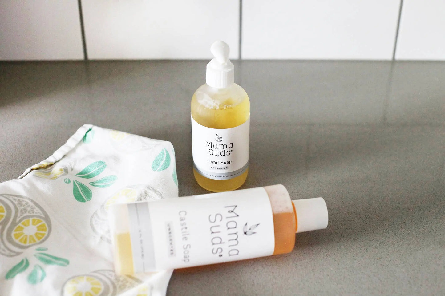 Refillable Liquid Hand Soap: Unscented MamaSuds | Non-toxic Household Cleaners + Real Soap
