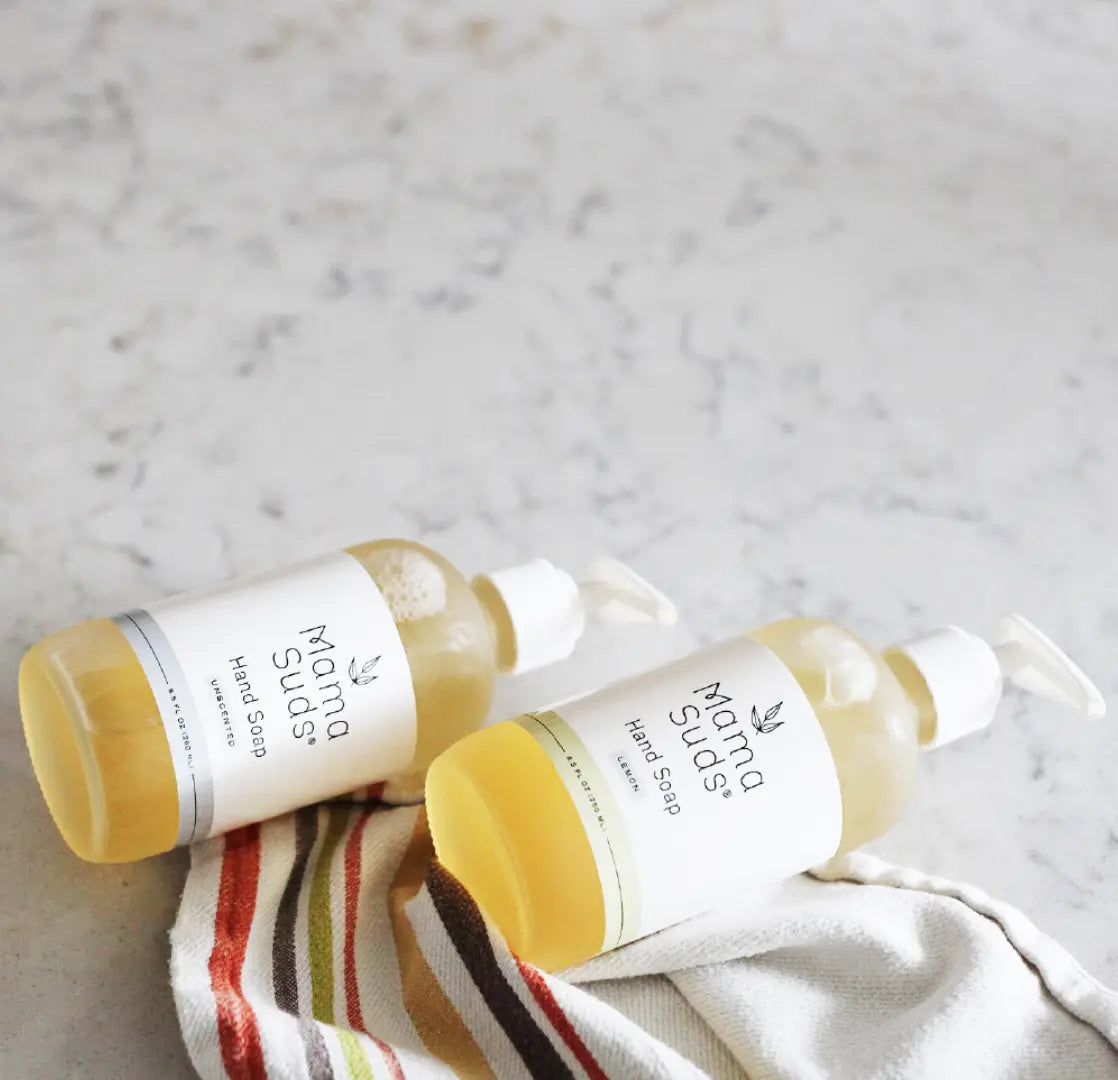 Refillable Liquid Hand Soap: Unscented MamaSuds | Non-toxic Household Cleaners + Real Soap