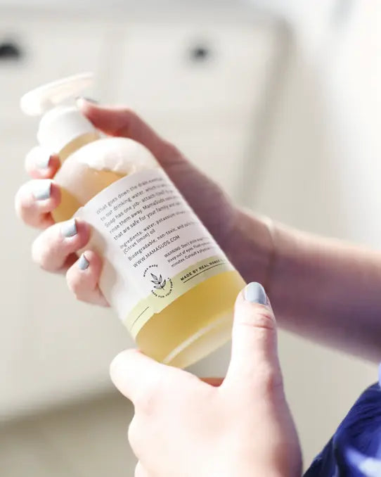 Refillable Liquid Hand Soap: Unscented MamaSuds | Non-toxic Household Cleaners + Real Soap