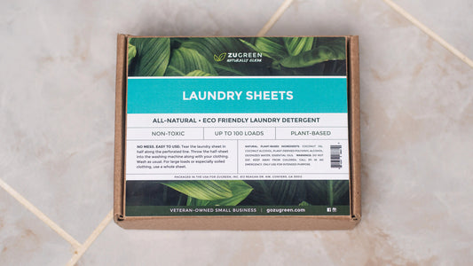 Laundry Sheets -- 100 Non-Toxic Sheets .21 Cents per Load Symbiotic Products LLC