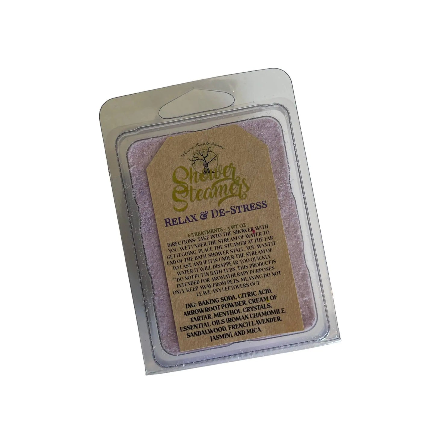 SHOWER STEAMER 6 PACK - ESSENTIAL OILS: HIGH TIMES Olive Drab Farm